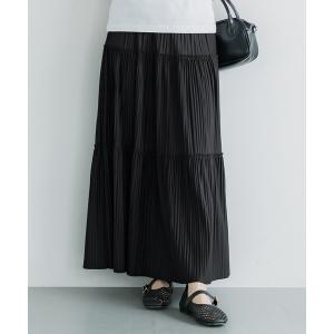 スカート ティアードプリーツスカート