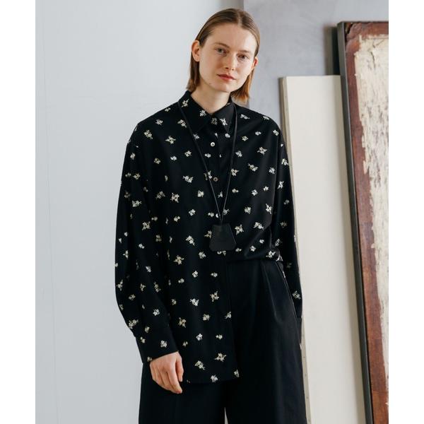 ブラウス シャツ FLOWER EMBROIDERY SHIRTS/フラワーエンブロイダリーシャツ ...
