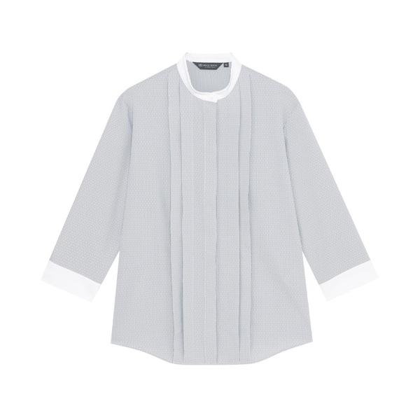 ブラウス シャツ COFREX スタンド クレリック ブラウス 七分袖 レディースデザインシャツ レ...