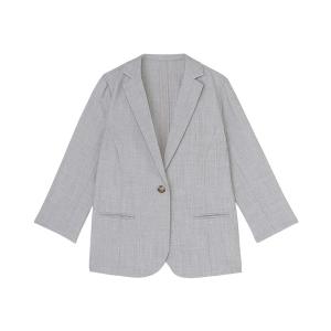 ジャケット テーラードジャケット アウター 麻調ジャケット 七分袖 レディース レディース