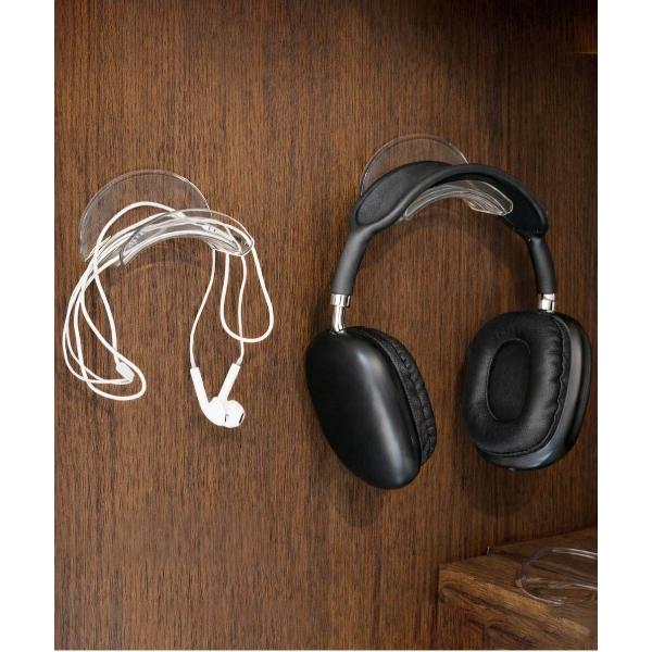 イヤホン ヘッドホン 「 Port / ポート 」 クリア ヘッドフォンホルダー 壁面取付タイプ