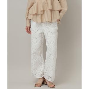 パンツ レースストレートパンツ レディース