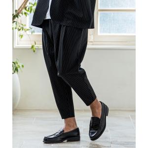 パンツ mp14653- Pinstripe TR Stretch Easy Tapered Pants テーパードパンツ(MGN-261-007)