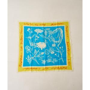 ストール マフラー 「manipuri/マニプリ」フローラ コットンシルクストール 120×120 インド製 レディース