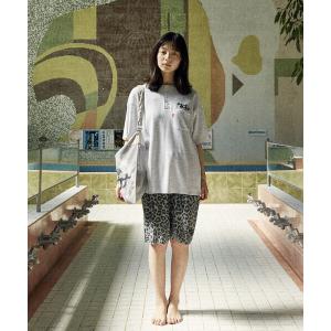 パジャマ SAUVENIR/サウベニア 別注 メッシュバッグ付き KANNAIGI by Healthknit /ワッフル/館内着/ヘルスニット/セットアップ メンズ レディース