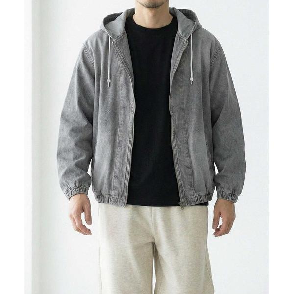 パーカー ビンテージウォッシュ デニムパーカー メンズ レディース