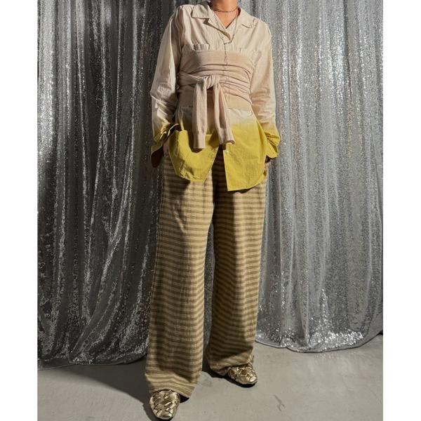 サロペット オーバーオール BORDER COMBINATION レディース