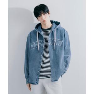 パーカー 「SOOBIN着用」 ARCH LOGO HOODED DENIM SHIRT メンズ レディース