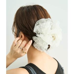 ヘアクリップ ドット チュール バンスクリップ ...の商品画像