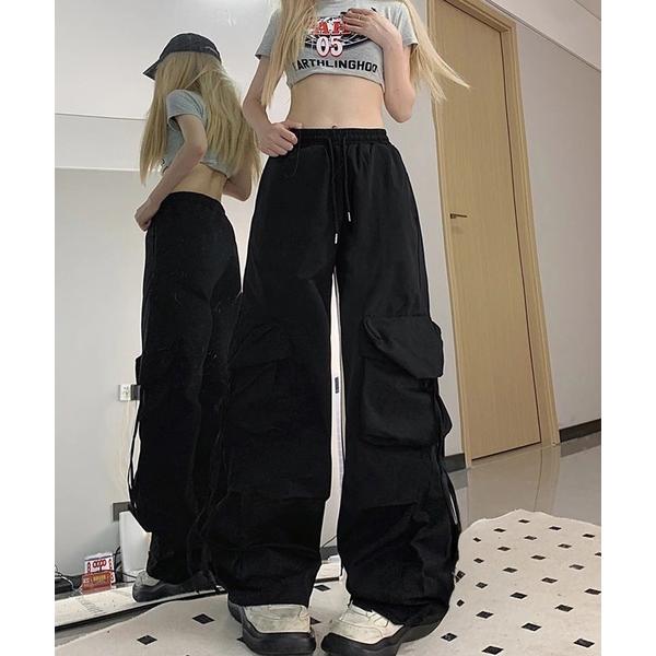 ワイドパンツ カーゴパンツ 「EIZZ/アイズ」ドローストリング ボリューム ワイドカーゴパンツ レ...