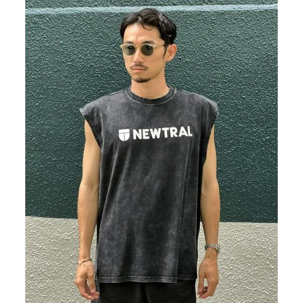 tシャツ 「NEWTRAL」Washed Loose Fit Sleeveless T-shirt ...
