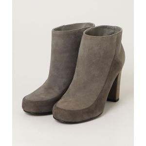 「JIL SANDER NAVY」 ショートブーツ 36 グレー レディース