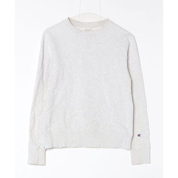 「Champion」 スウェットカットソー LARGE グレー レディース