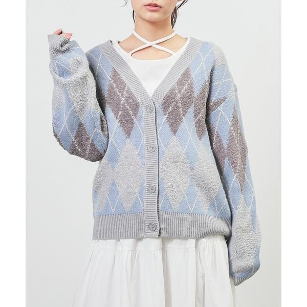 「Honeys」 「C.O.L.Z.A」ニットカーディガン L ブルー系その他3 レディース