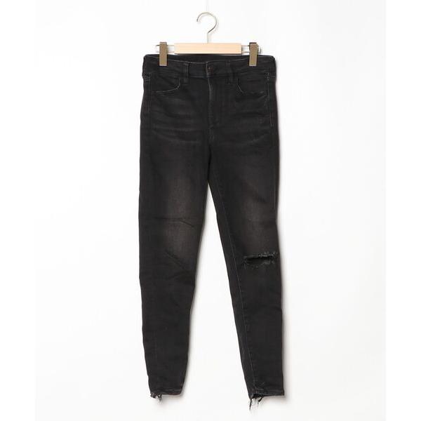 「American Eagle」 スキニーデニムパンツ - ブラック レディース