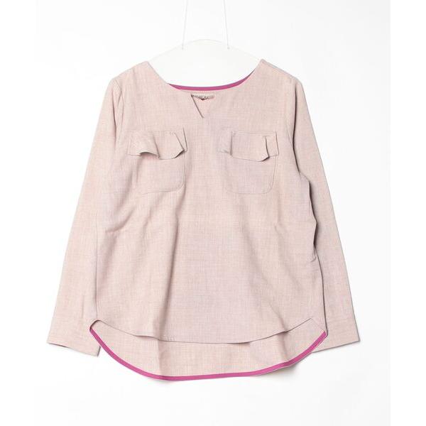 「&amp;LOVE」 長袖ブラウス M ベージュ レディース