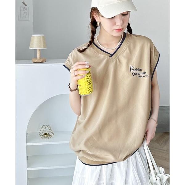 「Java」 ベスト LARGE ベージュ レディース