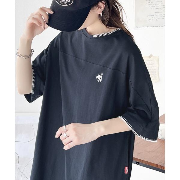 「Java」 Tシャツワンピース LARGE ブラック レディース