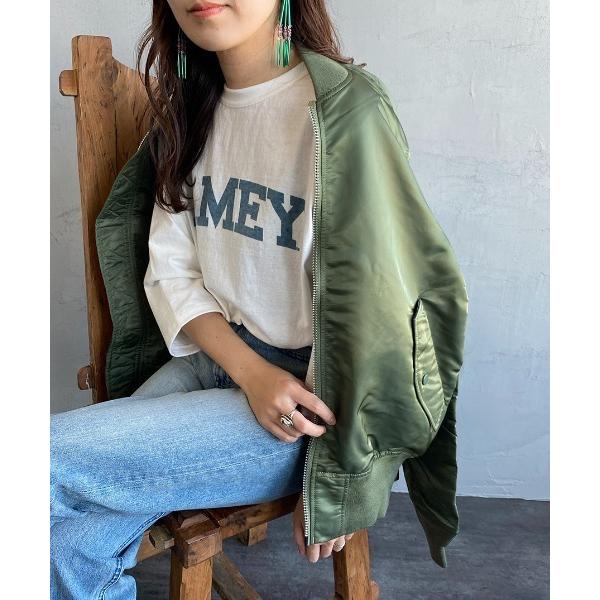 「AMERICANA」 7分袖カットソー ONE SIZE オフホワイト レディース