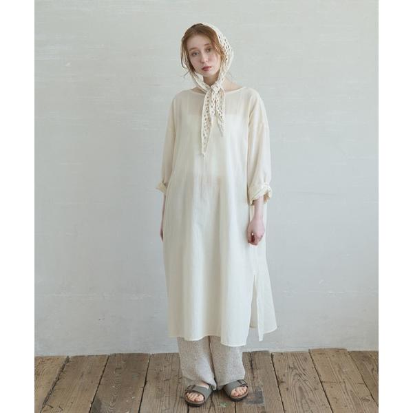 「Crisp」 長袖ワンピース FREE アイボリー レディース
