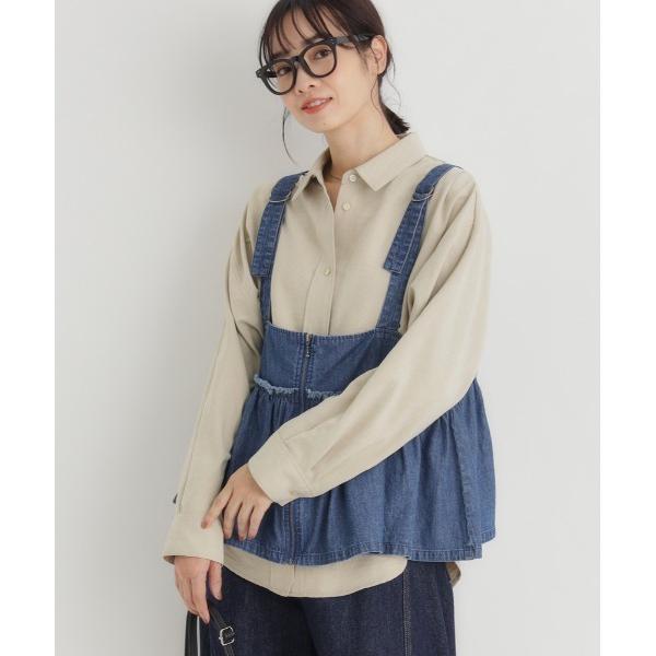 「HONEYSUCKLE ROSE」2WAYデニムZIPキャミソール (調整可能 / 女性らしさ /...