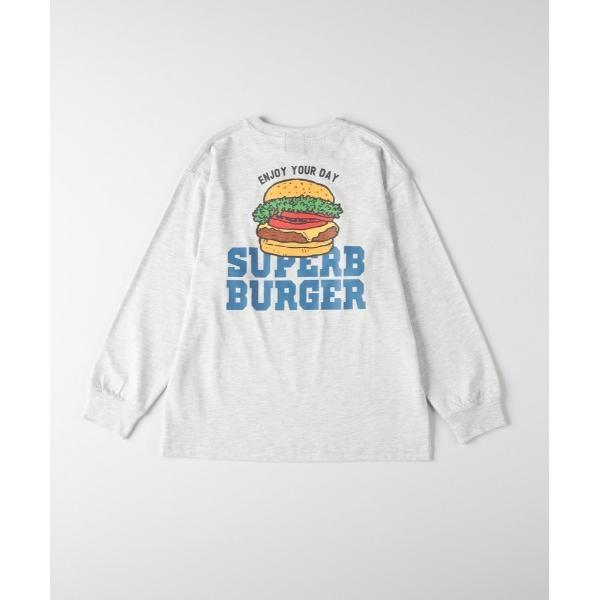tシャツ 「Refurbish」ビッグシルエットロゴプリントキッズ長袖Tシャツ (ユニーク / 存在...
