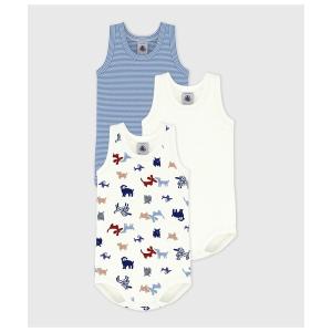 ベビー服 ロンパース プリントノースリーブボディ３枚組の買取情報