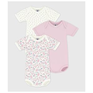 ベビー服 ロンパース プリント半袖ボディ３枚組の買取情報