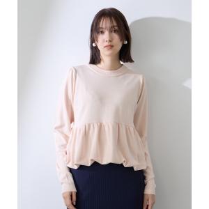 ニット セーター バルーンヘムニットプルオーバー「手洗い可能」 レディース