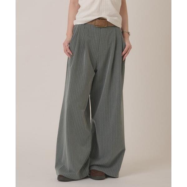 パンツ 2 tuck straight wide slacks / ツータックストレートワイドスラッ...