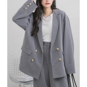 ジャケット テーラードジャケット 「セットアップ対応」金釦テーラードJK レディース