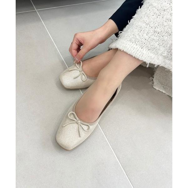 「ORiental TRaffic」 バレエシューズ 38 ゴールド レディース