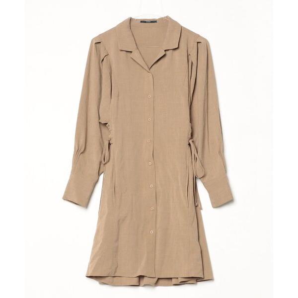 「EMODA」 シャツワンピース FREE ベージュ レディース