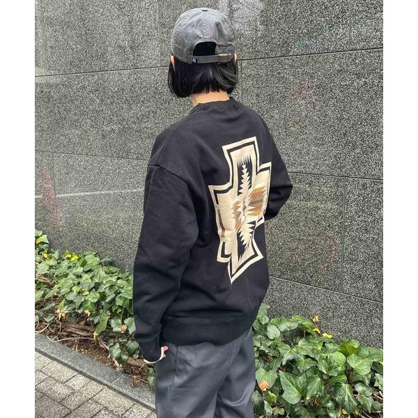 「PENDLETON」 スウェットカットソー LARGE ブラック メンズ