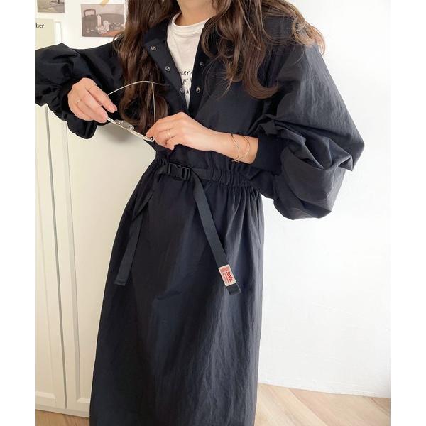 「Java」 長袖ワンピース SMALL ブラック レディース