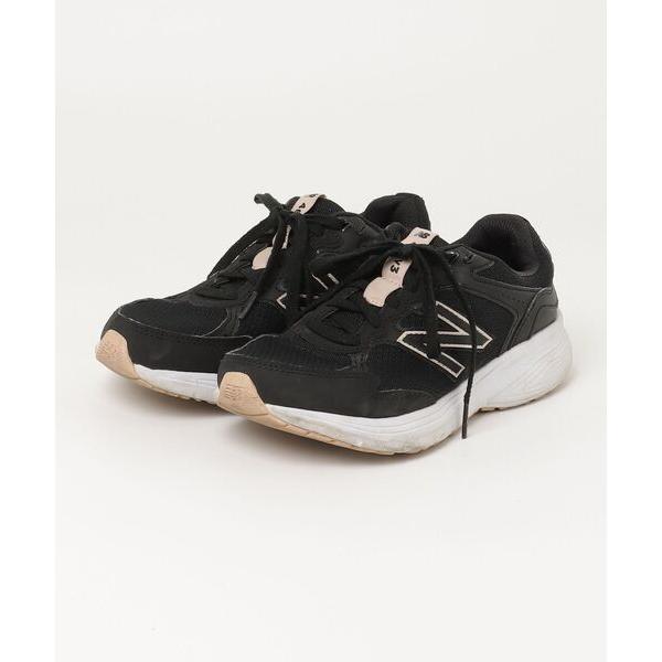 「New Balance」 ローカットスニーカー 23.5cm ブラック レディース