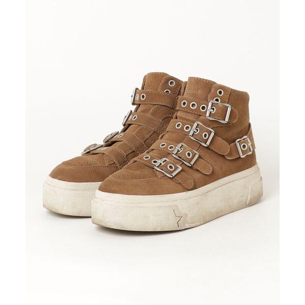 「ASH」 ハイカットスニーカー 36 ベージュ レディース