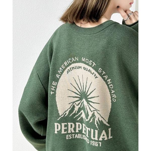 「Java」 長袖ニット MEDIUM グリーン レディース