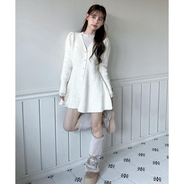 「by muni:r」 ニットワンピース FREE アイボリー レディース