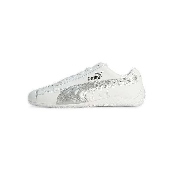 「PUMA」 ローカットスニーカー 23.0cm ホワイト×シルバー メンズ