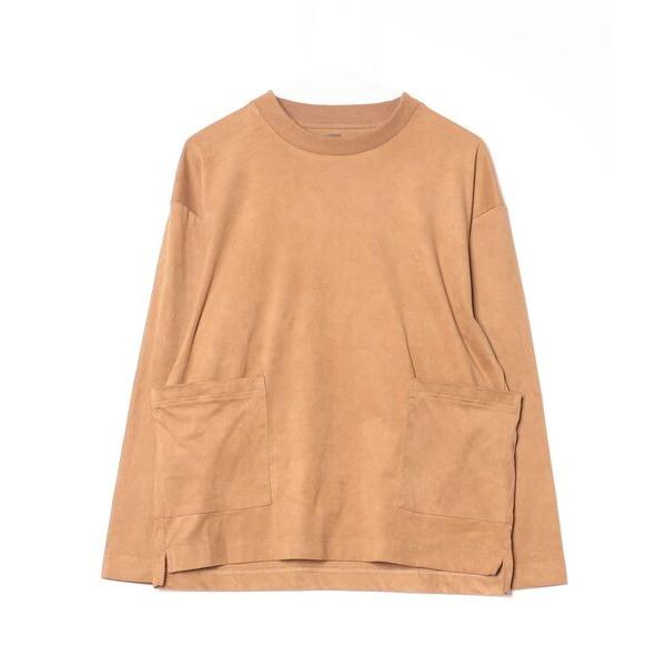 「J.PRESS YORK STREET」 長袖Tシャツ MEDIUM ブラウン メンズ