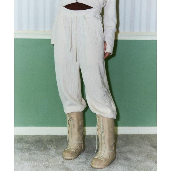 「FANCY CLUB」 イージーパンツ FREE アイボリー レディース