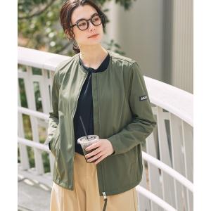 ジャケット ノーカラージャケット UVカット 撥水 ストレッチノーカラージャケット RP レディース