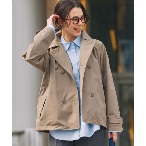 トレンチコート コート 防風 透湿 防水 GORE-TEX ゴアテックス ショートトレンチコート / フード取り外し可 レディース