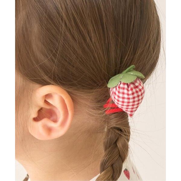 ヘアゴム ぷっくりいちごヘアゴム(2コセット)