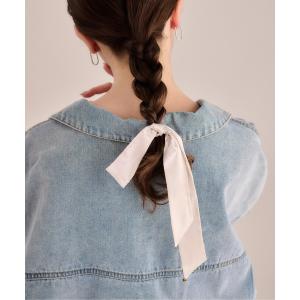 「deedoodah」サテン　アシメ　ロングリボン　ヘアカフ/ポニーフック｜ZOZOTOWN Yahoo!店