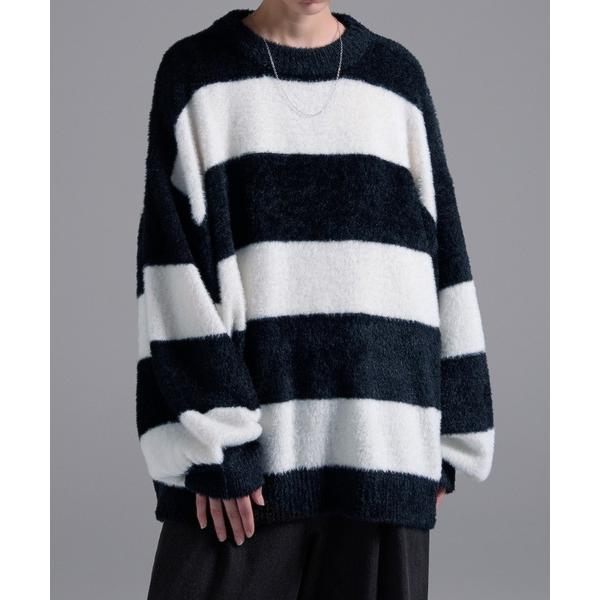 「Loose/ルース」 長袖ニット S ブラック系その他 メンズ