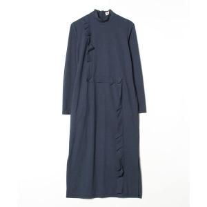 「mintdesigns」 長袖ワンピース 2 ネイビー レディース