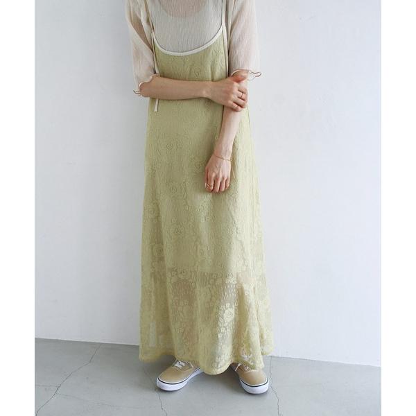 「Crisp」 サロペットスカート FREE グリーン レディース