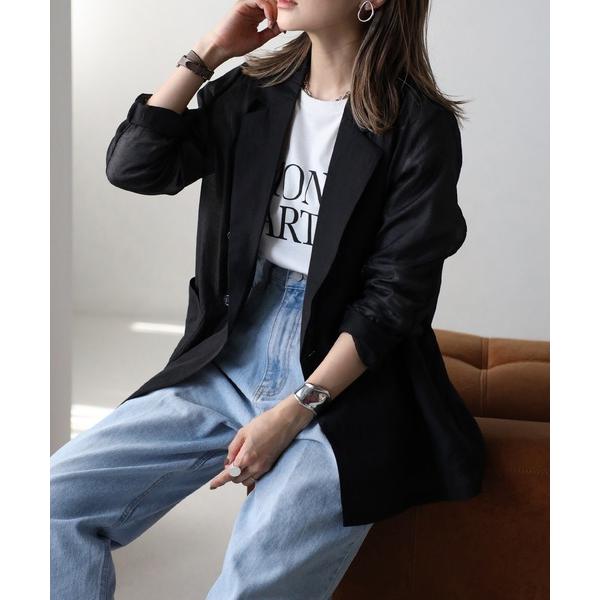 「Bonjour Sagan」 テーラードジャケット FREE ブラック レディース